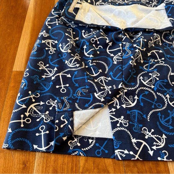 Banana Republic skirt with anchors boating theme blue size 4 - Picture 8 of 9